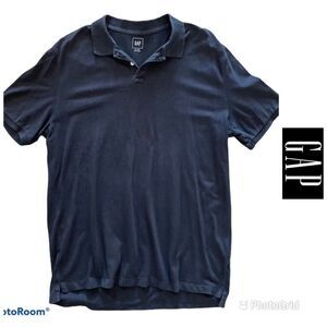 ⚡️ Gap Black Polo Shirt ~ Size XL Tall  ⚡️